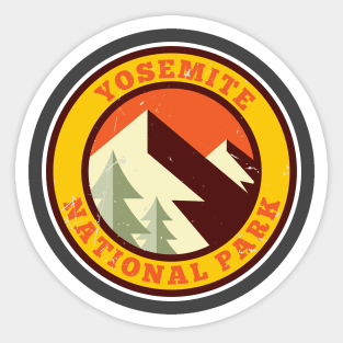 Yosemite National Park Retro Sticker